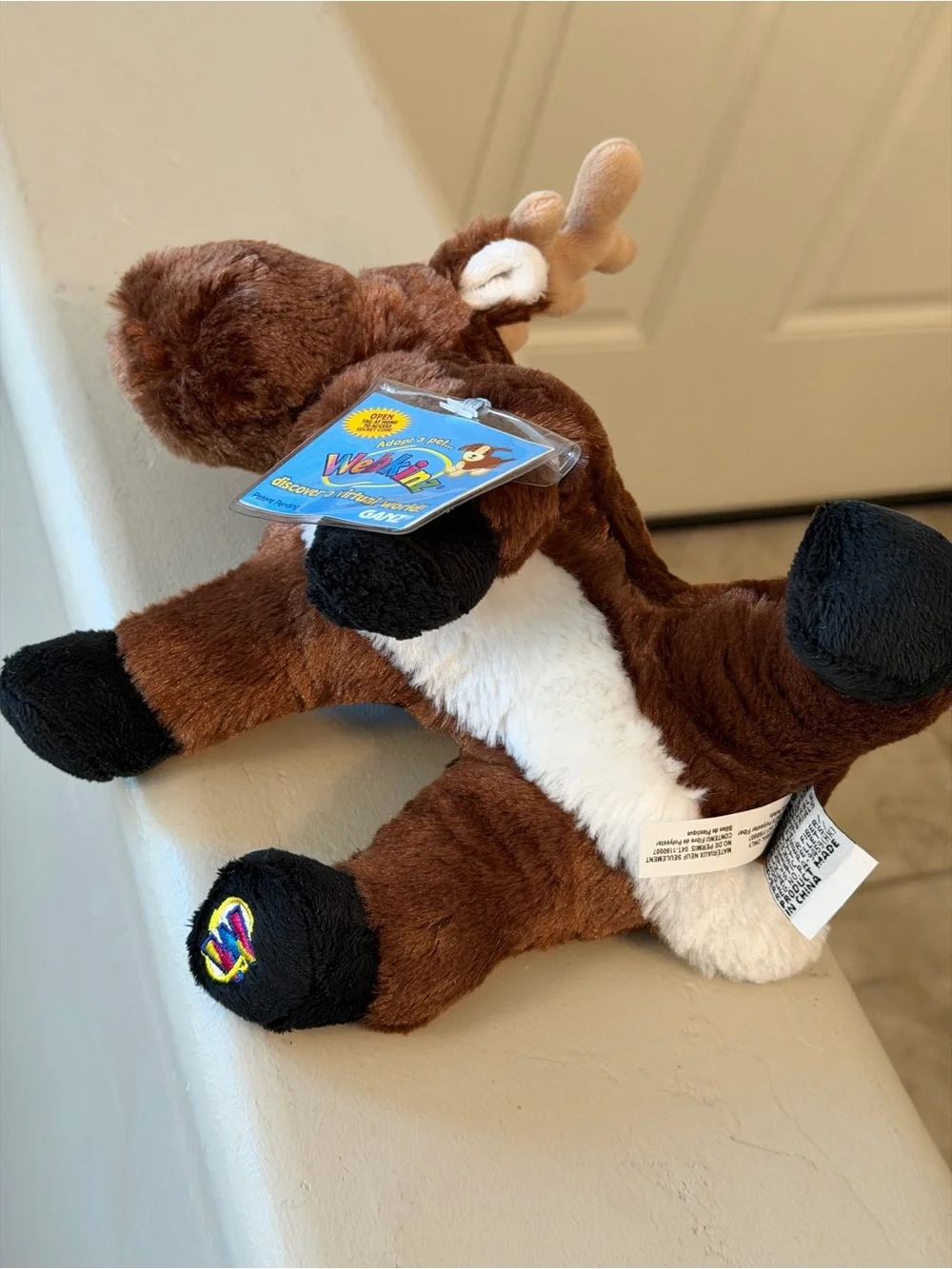 Webkinz Ganz NWT Plush Moose Toy - Brown with sealed secret code